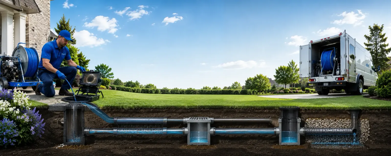 Outdoor drain cleaning information for Boulevard, CA